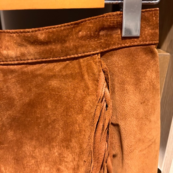 Danier Genuine Leather fringe long skirt - Picture 3 of 5